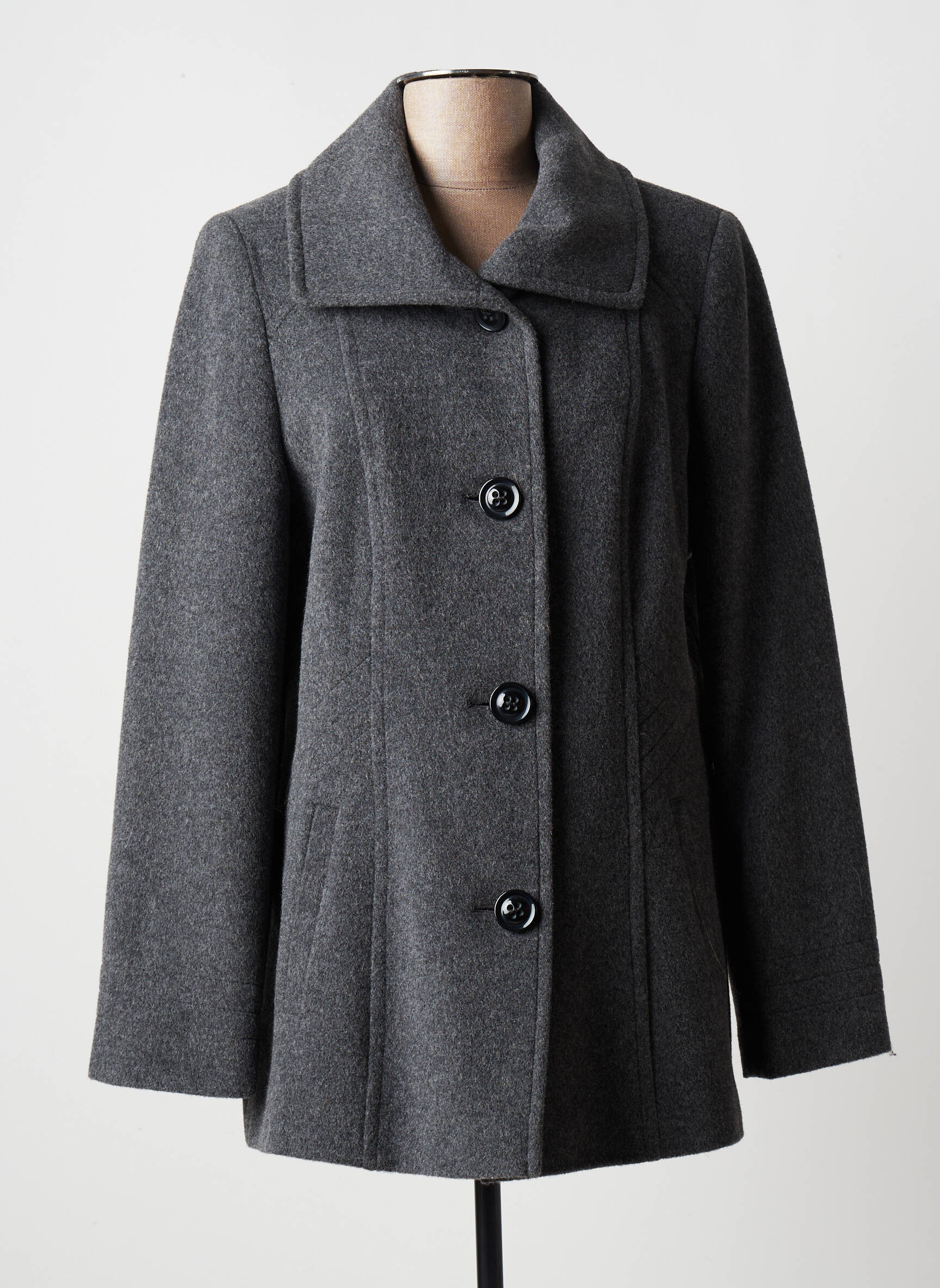 Barbara Lebek Manteaux Courts Femme couleur gris