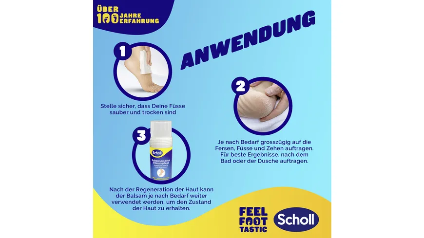 Scholl fußbalsam Stick Intensivpflege 70 g