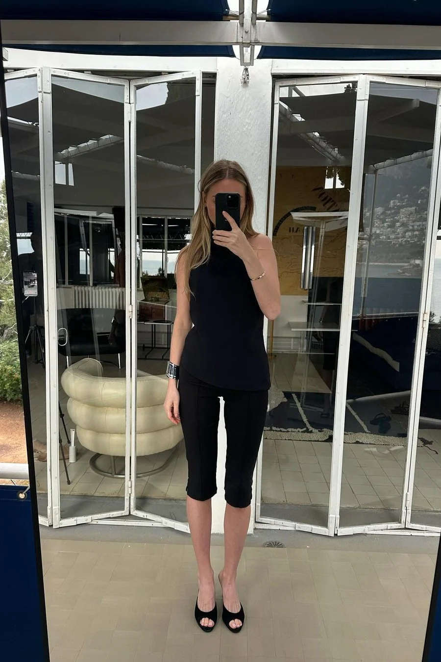 Cowl Neck Tie Back Top