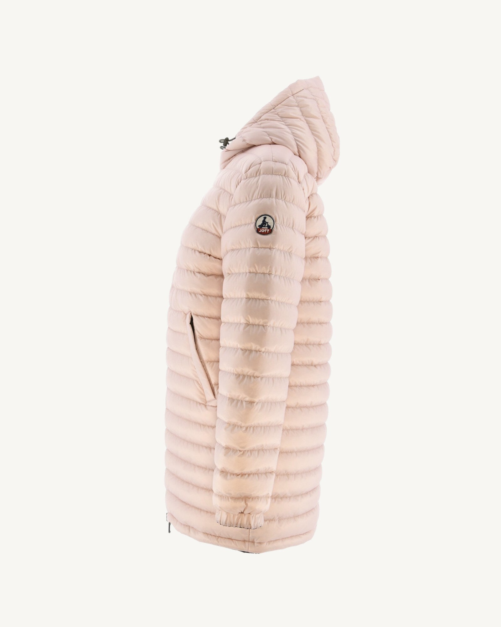 Doudoune longue réversible Army/Rose clair Roma