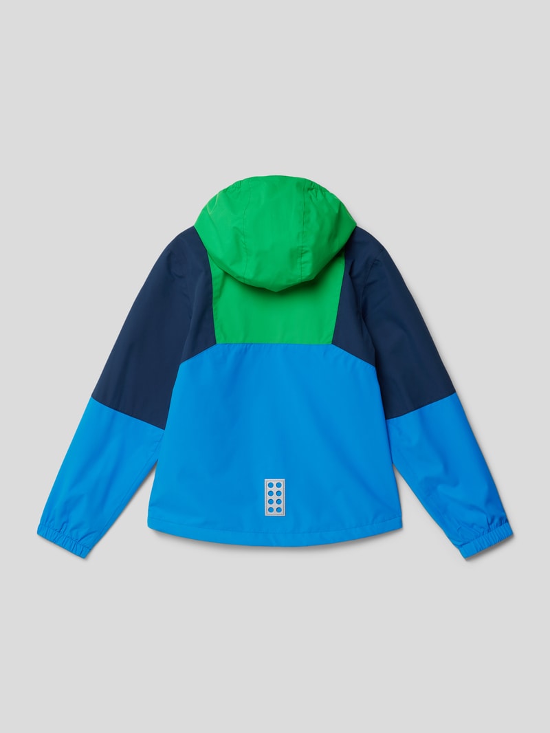 Jacke mit Label-Details in grün