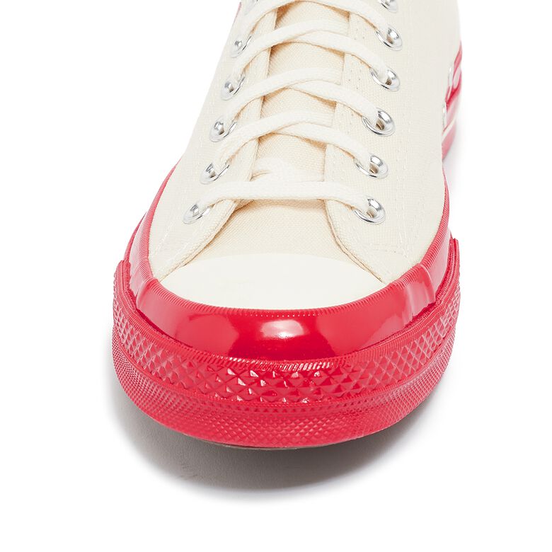 Comme des Garcons Play Red Sole Chuck Taylor 70 Low Top white