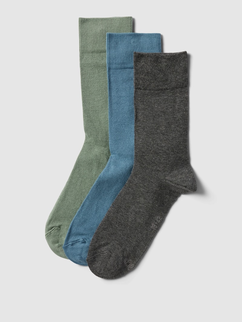 Socken mit Label-Detail im 3er-Pack in lindgrün