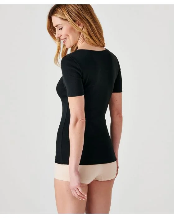 T-shirt manches courtes fine côte Thermolactyl
