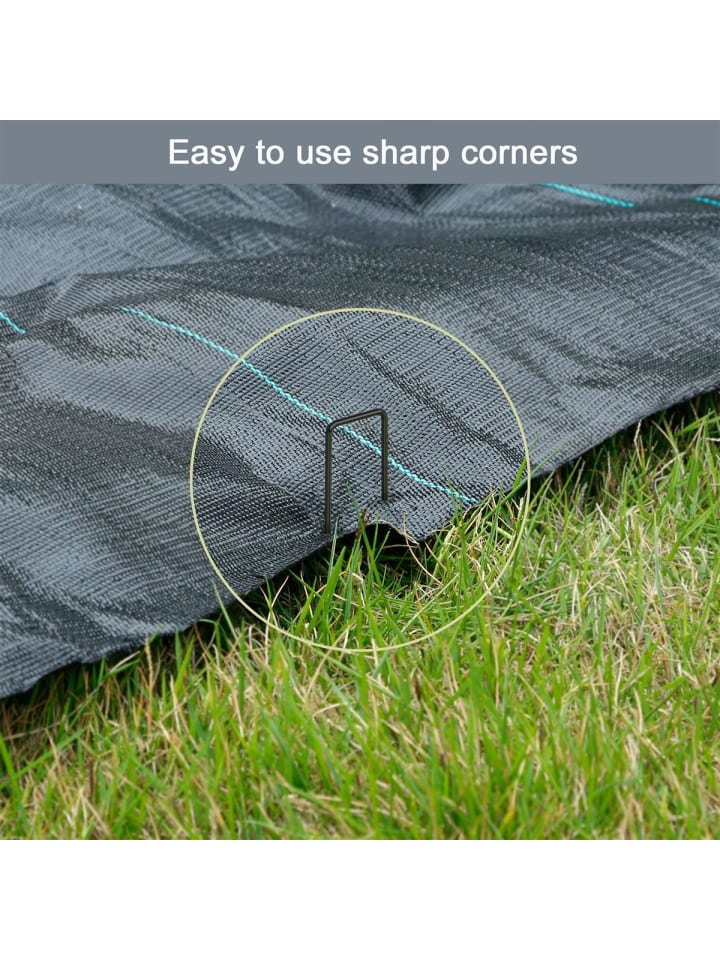 Intirilife Erdanker 150 x 25 x 2,7 mm in 100x in Schwarzem Edelstahl günstig kaufen onesize