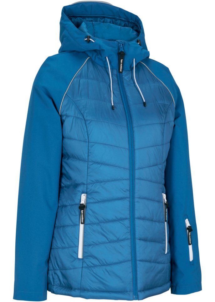 Funktions-Jacke in Hybrid-Optik