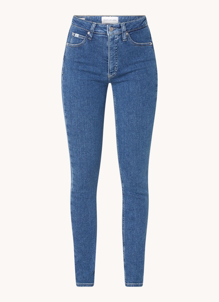 Jeans skinny a vita alta Calvin Klein, lavaggio medio