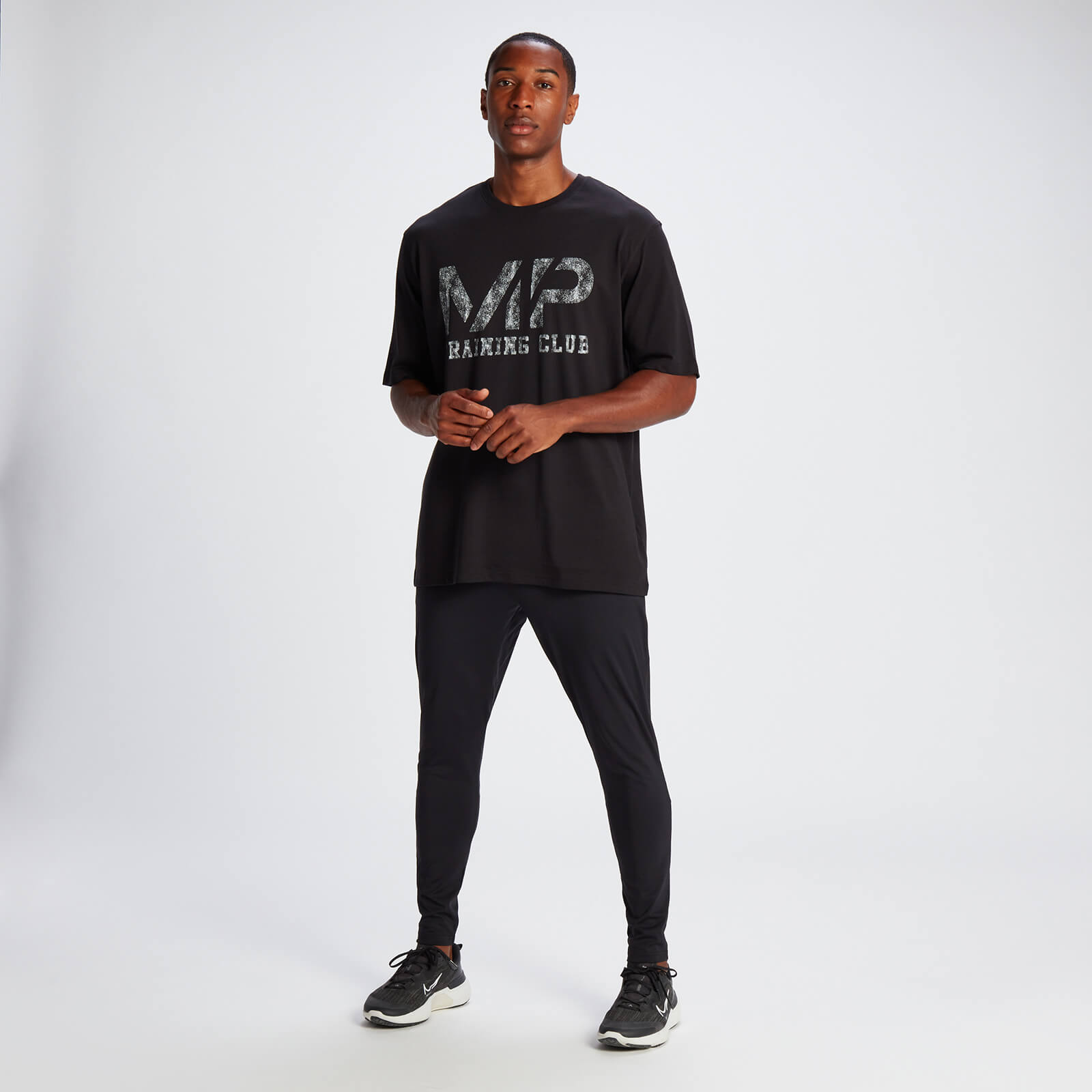T-shirt en coton oversize MP Tempo pour hommes – Noir