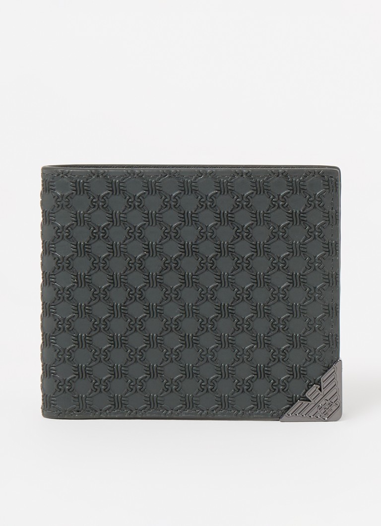 Portofel din piele Emporio Armani cu logo imprimat