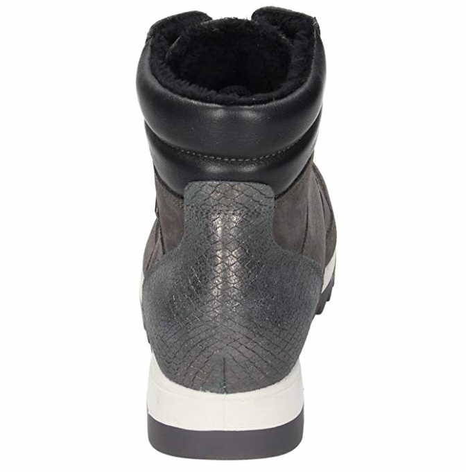 MANITU Schnür-Stiefeletten grau