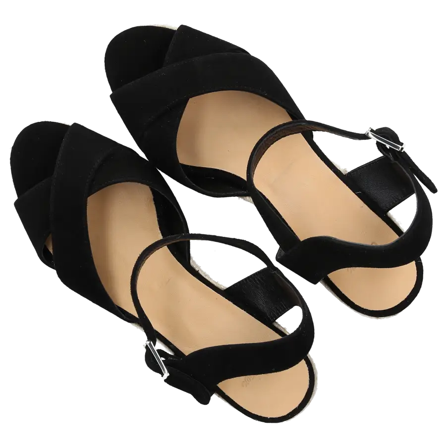 CASTAÑER - Sandalen BLAUDELL Veloursleder - schwarz