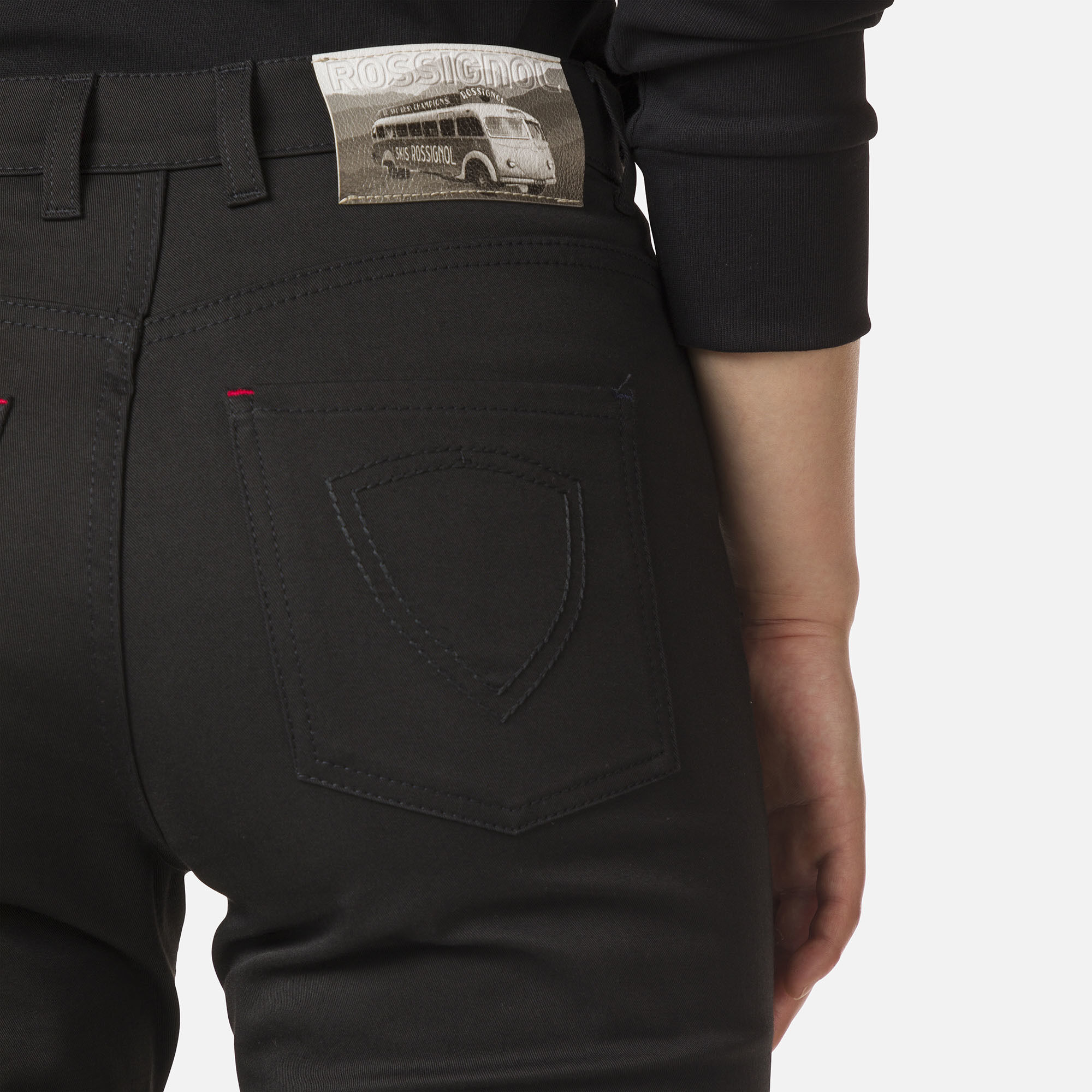 Pantalon slim en coton bio femme