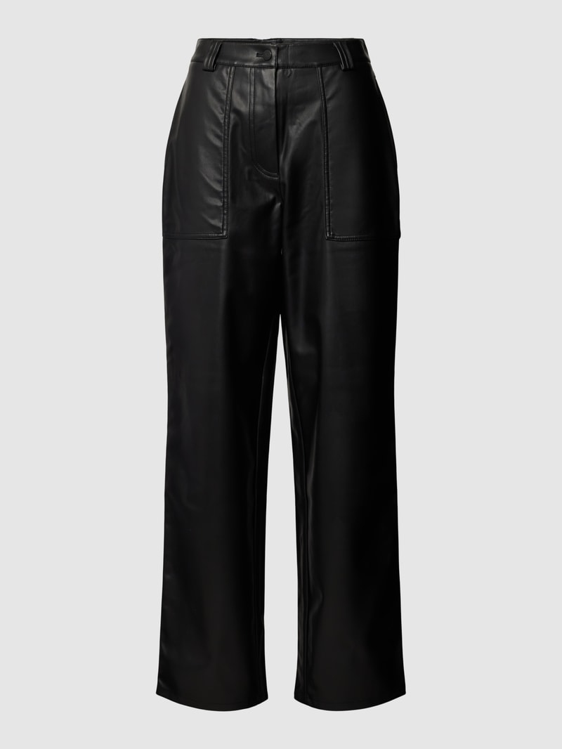 Hose in Leder-Optik Modell 'FAUX LEATHER' in black