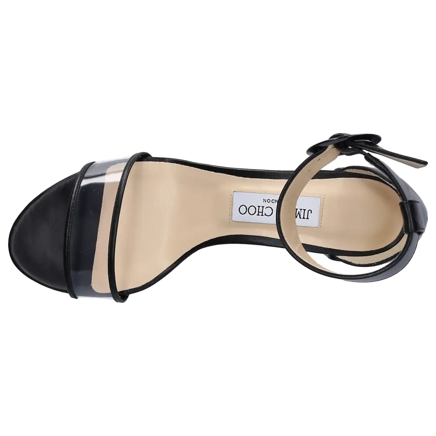 Jimmy Choo - Sandalen JAIME Nappaleder PVC schwarz - schwarz