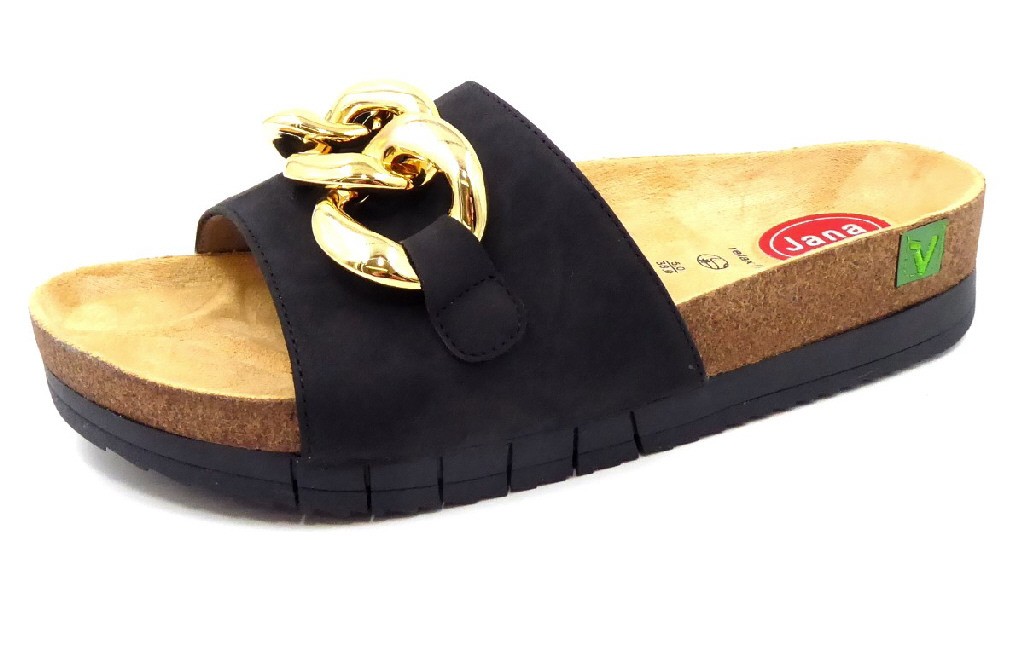 JANA Klassische Sandalen schwarz