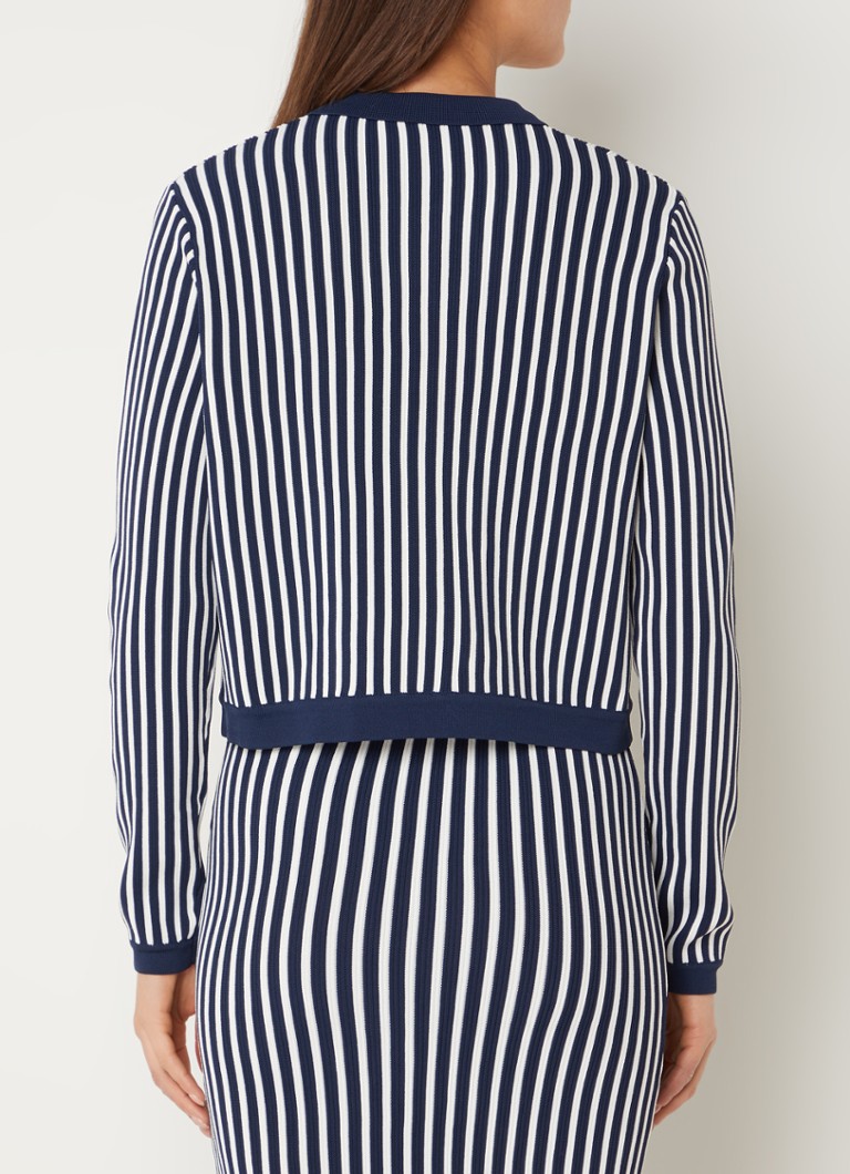 Cardigan a maglia fine Fifth House Ace con stampa a righe