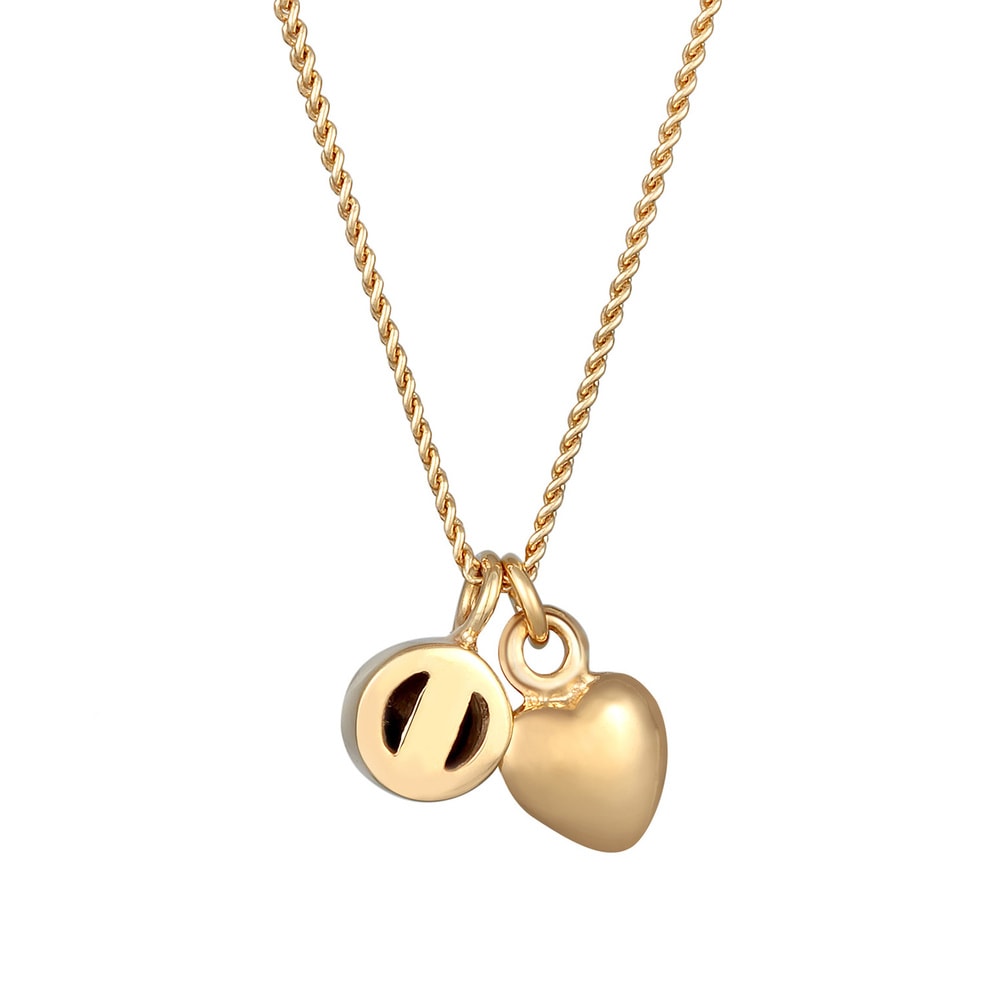 Elli Elli Collier Femmes pendentif cœur solitaire amour avec cristaux en argent sterli Bijoux