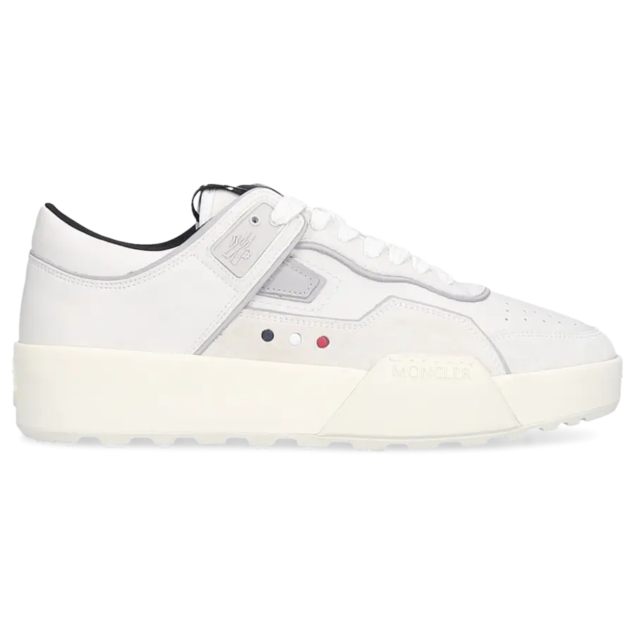 Moncler - Sneaker low PORMYX SPACE Kalbsleder - weiß