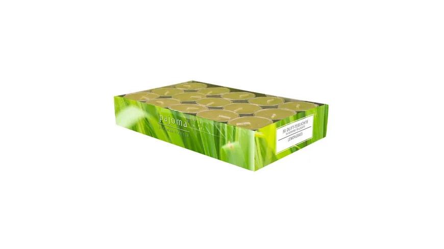 pajoma Teelichter Lemongras Grün