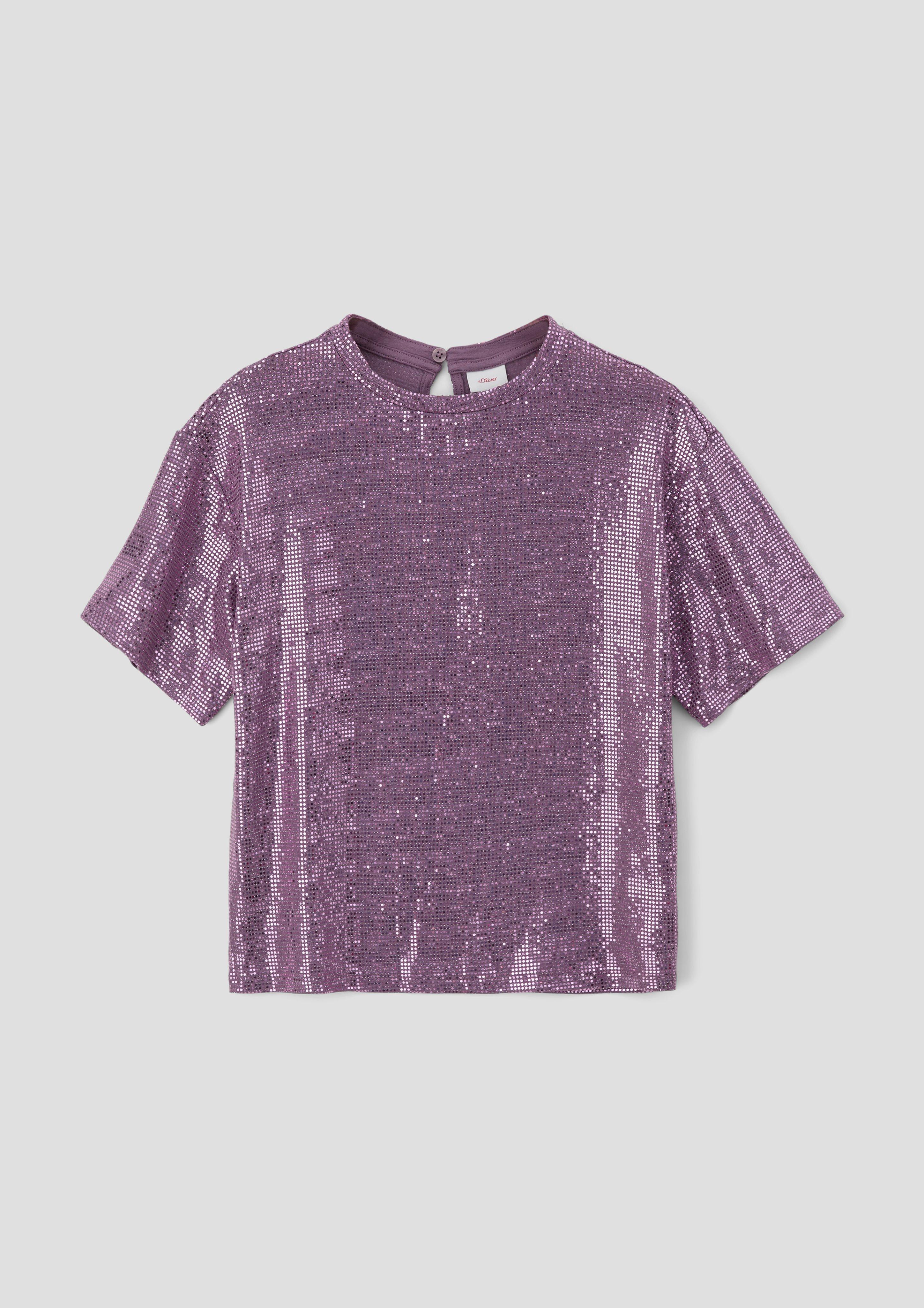 Pailletten-Shirt im Boxy Fit  2140574-4758