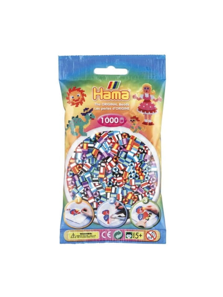 Hama Beutel Midi-Bügelperlen gestreift in bunt günstig kaufen onesize