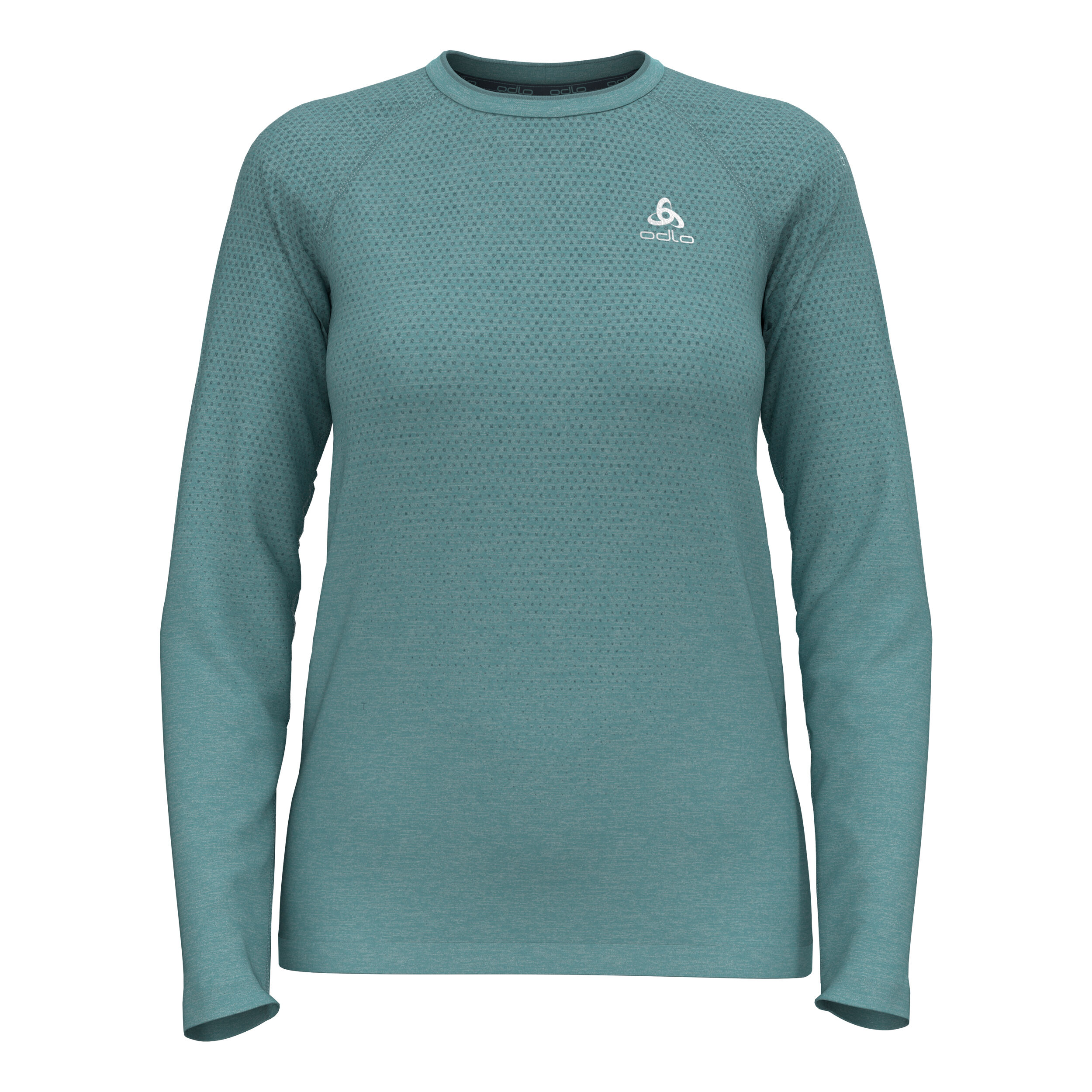Essential Seamless Crew Neck Laufshirt Damen - Türkis