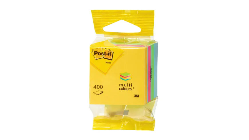 Post-it Haftnotiz-Würfel Mini 400 Blatt mehrfarbig
