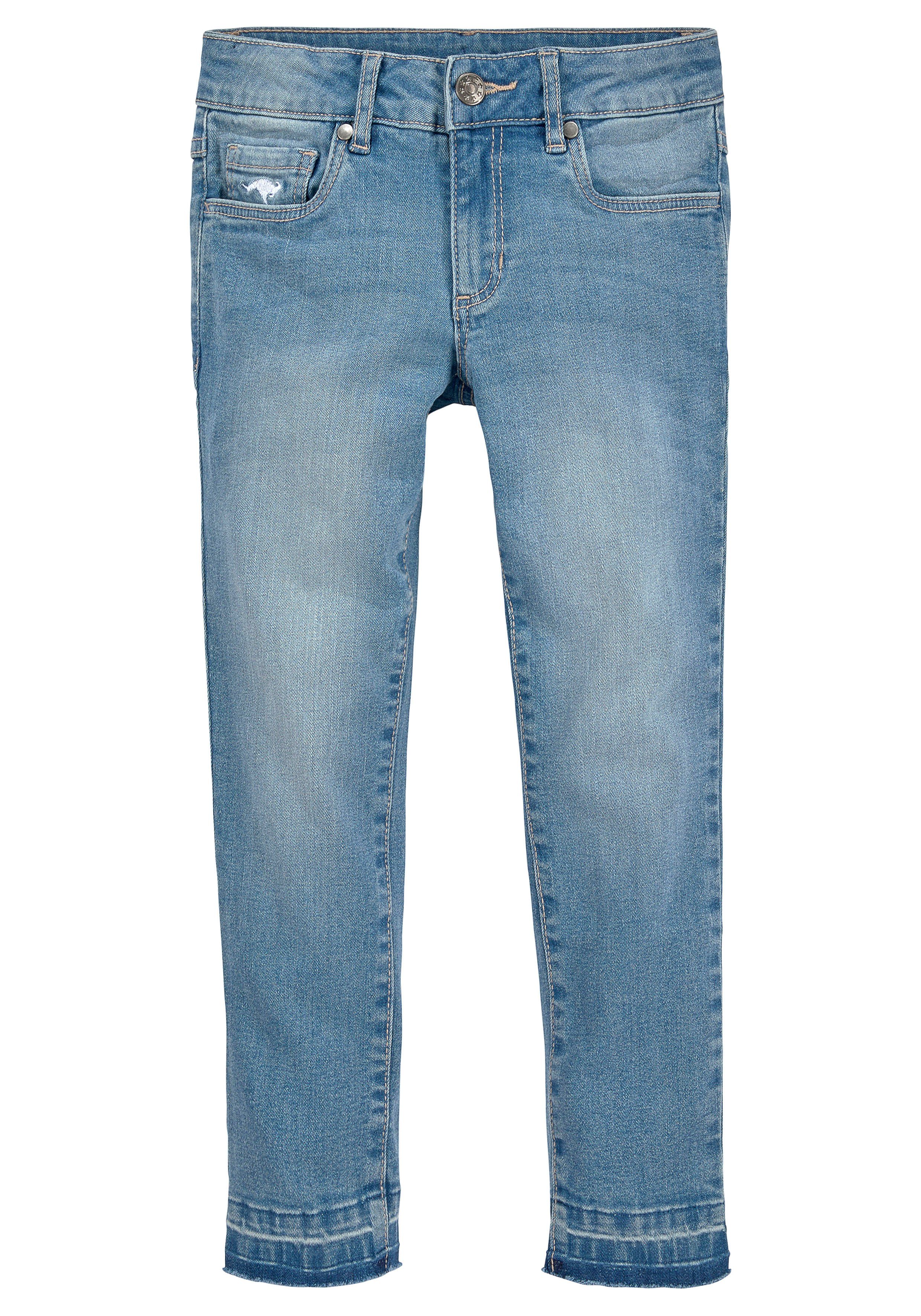 KangaROOS 7/8-Jeans, im Bund verstellbar und kleiner Stickerei