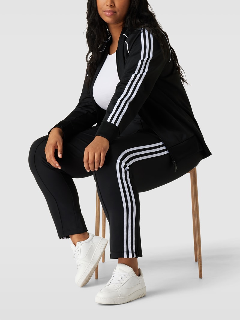 PLUS SIZE Sweatpants mit Logo-Streifen in schwarz