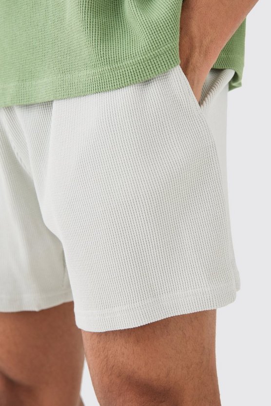 Lockere Shorts in Waffeloptik