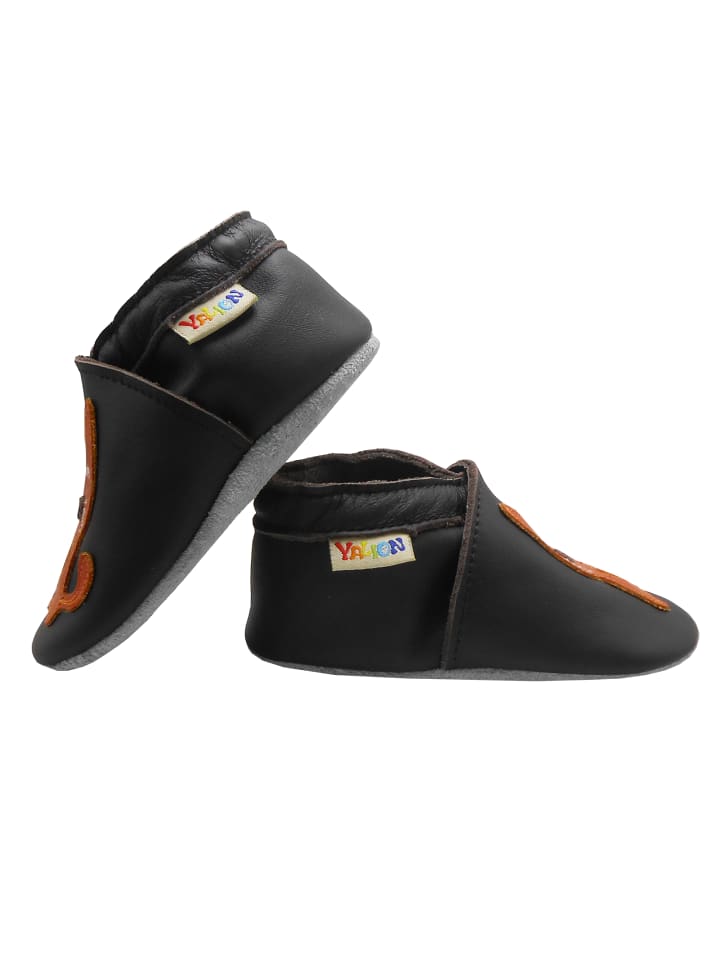 Yalion Leder-Krabbelschuhe 