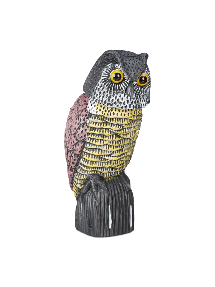relaxdays Vogelschreck Eule in Bunt günstig kaufen onesize