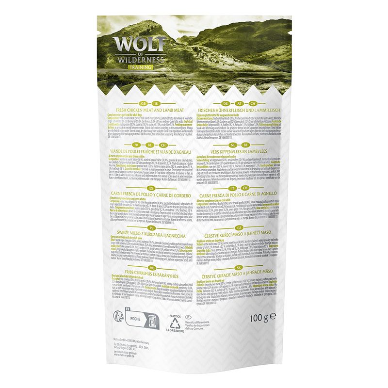 Wolf of Wilderness Training “Explore the Green Fields' Huhn & Lamm