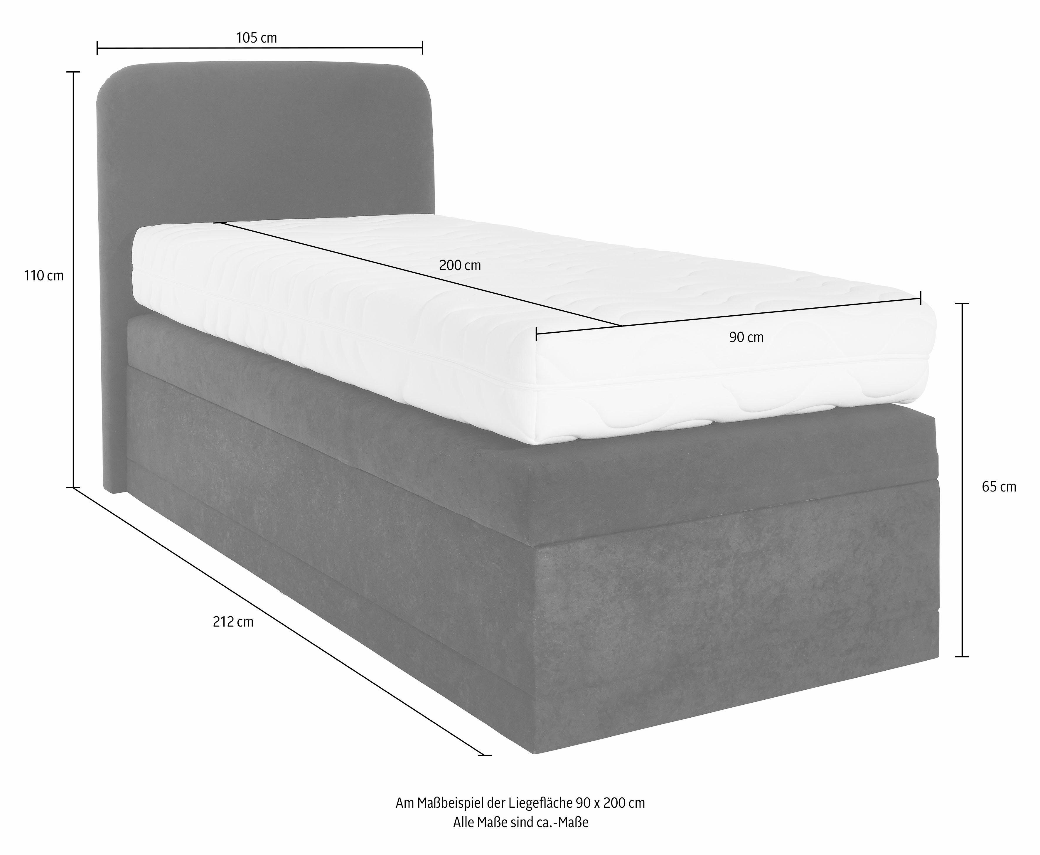 Westfalia Schlafkomfort Boxspringbett, wahlweise mit Bettkasten