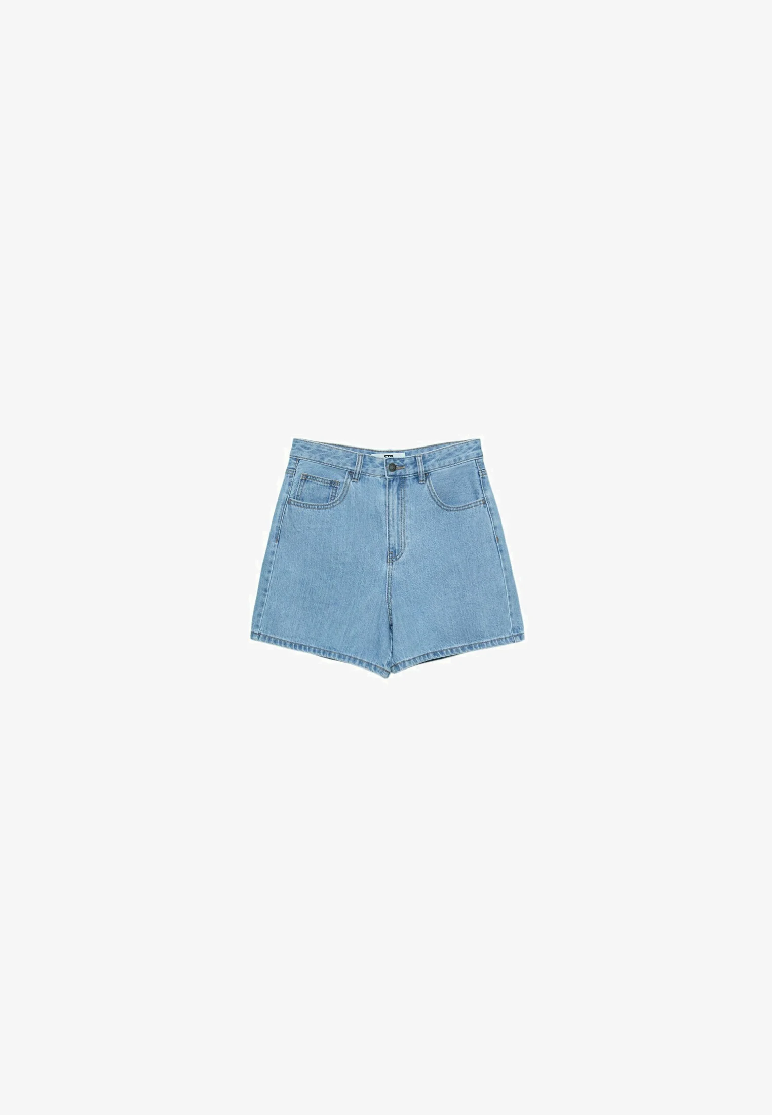 Stradivarius MOM BERMUDA - Shorts vaqueros
