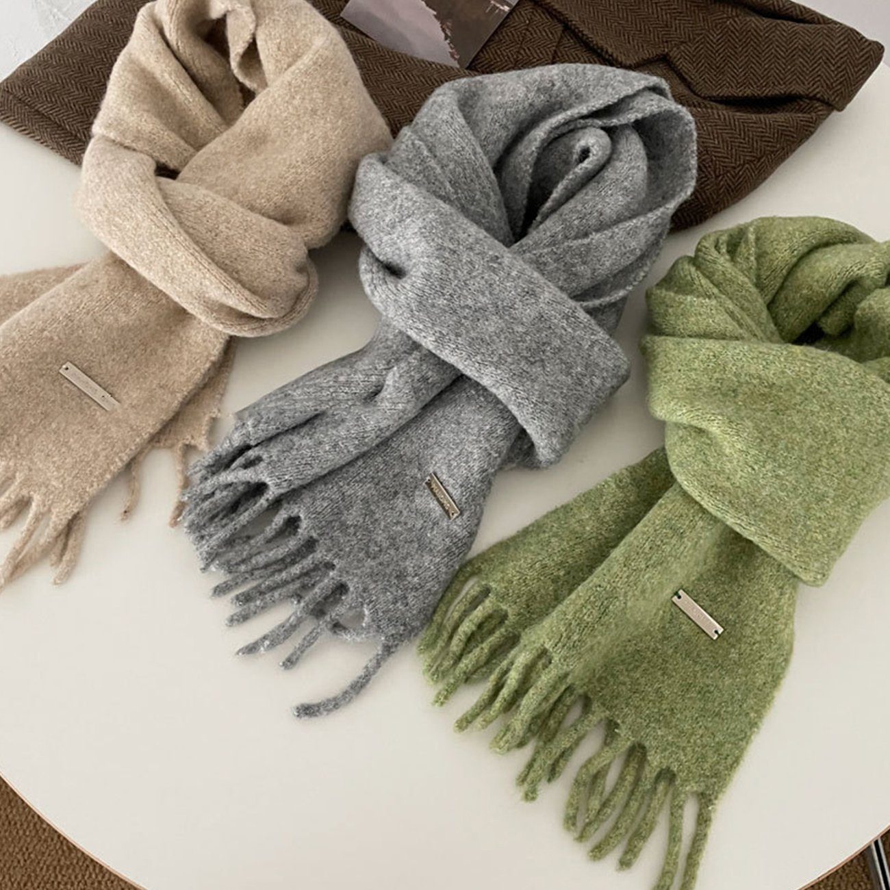 ZanMax Modeschal Modischer warmer Schal für Damen im Winter, (1-St)