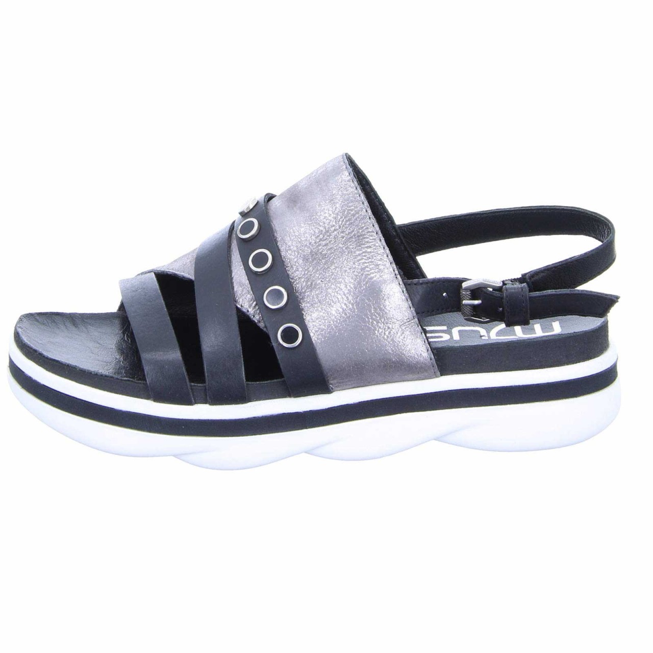 MJUS Plateau Sandalen schwarz Talisman
