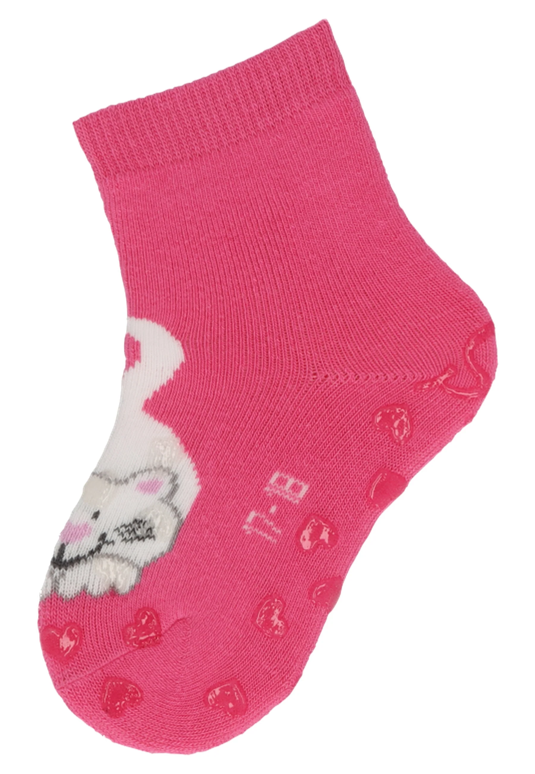 ABS Krabbelsocken im 2er Pack mit Motiv Katze