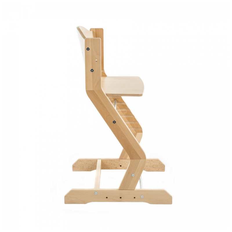 Chaise haute en hêtre massif naturel