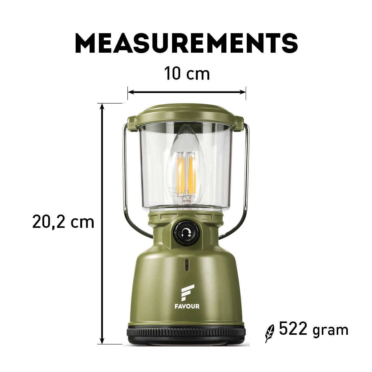 Favour L0818 Filament LED-Laterne