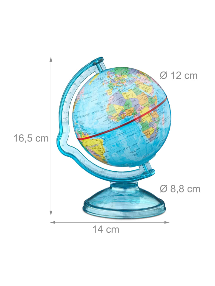 relaxdays Spardose Globus in Bunt -  (H)16,5 x Ø 14 cm günstig kaufen onesize