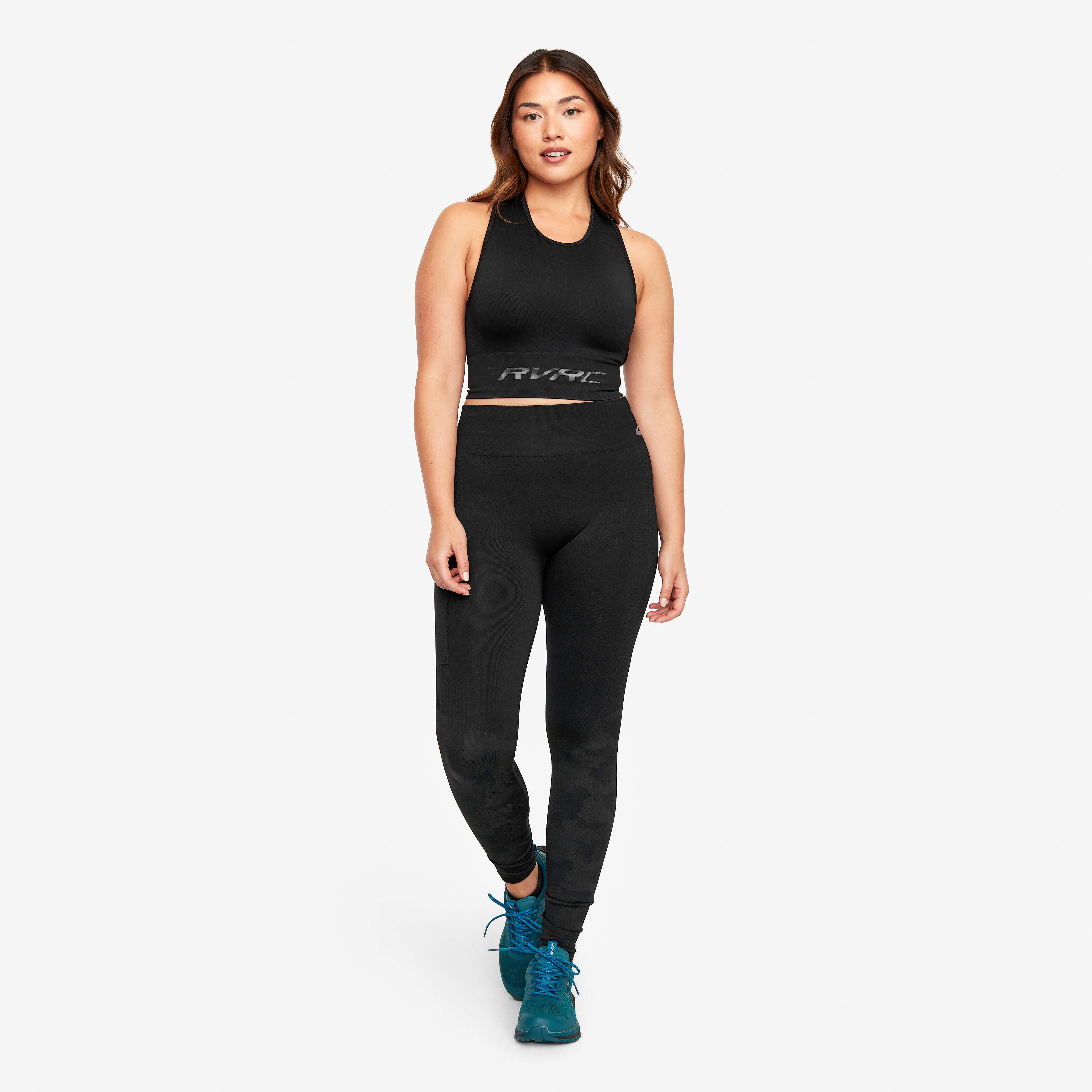 Descent Seamless Tights Femme Jetblack