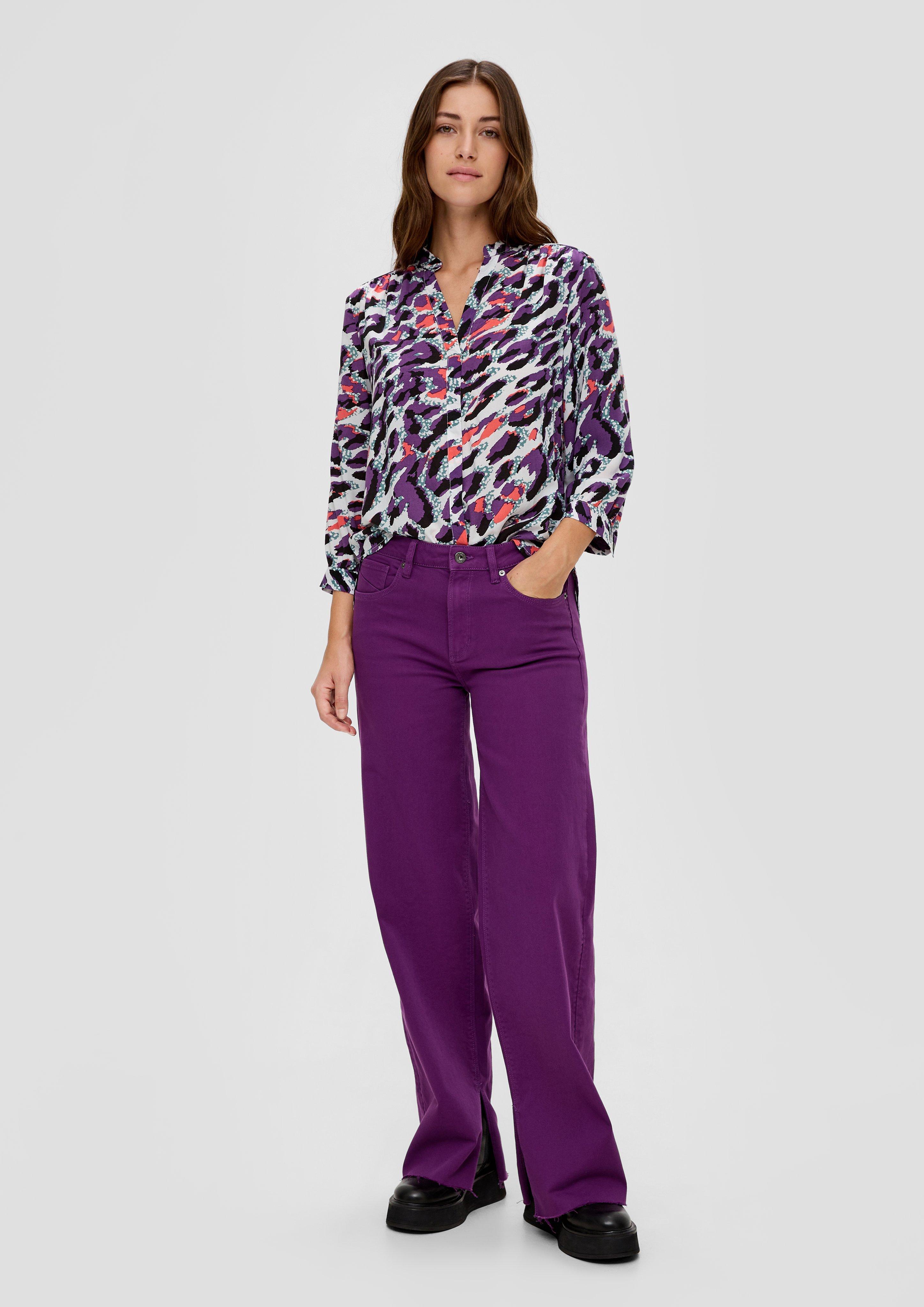 Viskosebluse mit Tunika-Ausschnitt  2134348-02A4