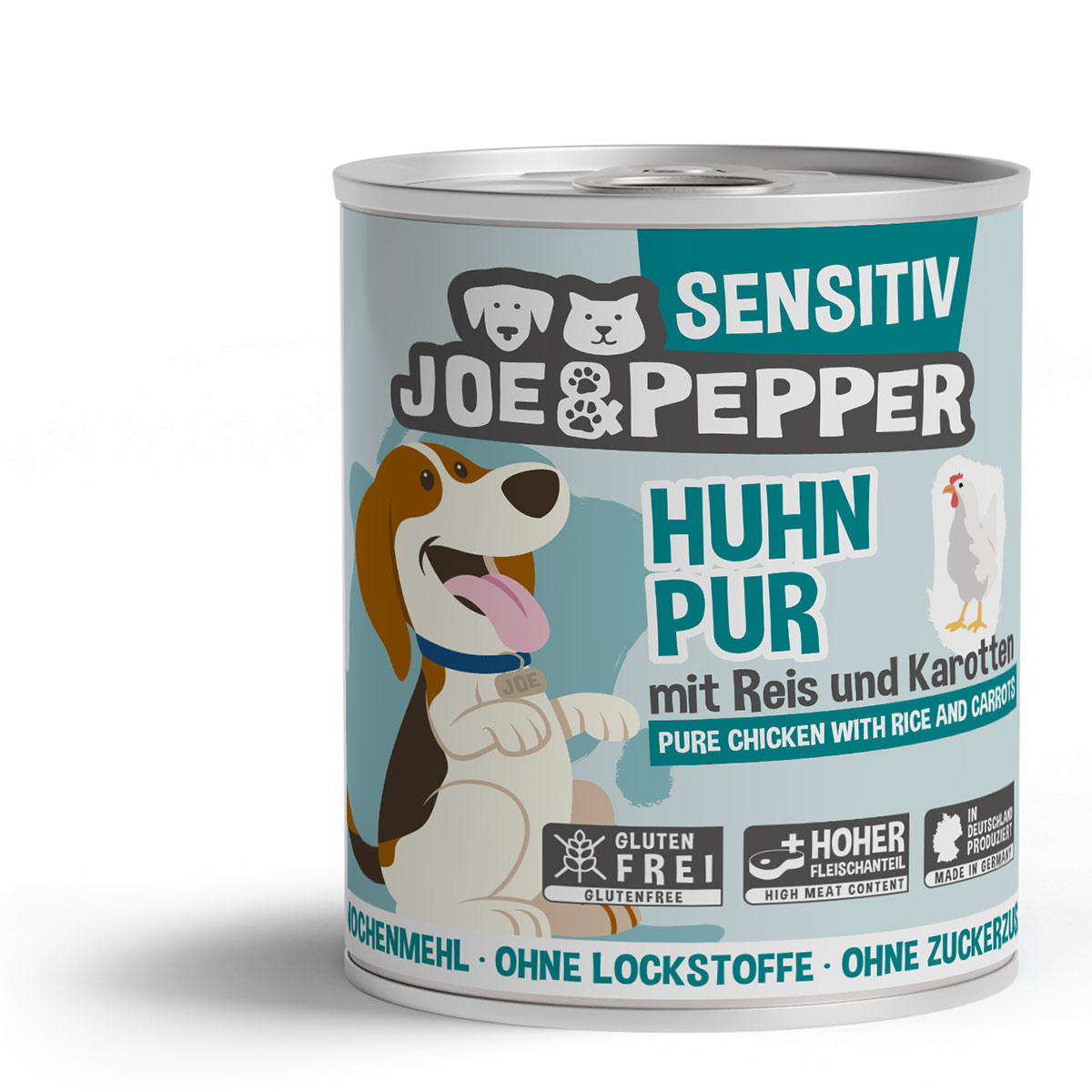 Joe & Pepper Dog Sensitiv Huhn pur mit Reis & Karotten