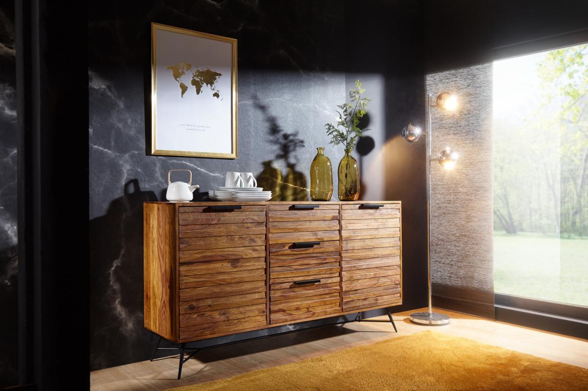 Wohnling Design Sideboard NISHAN 160x40x88 cm