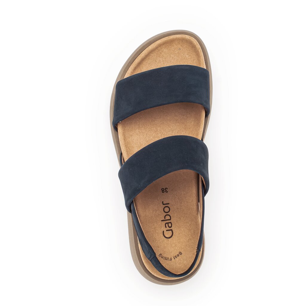 Gabor fashion Plateau Sandale blau