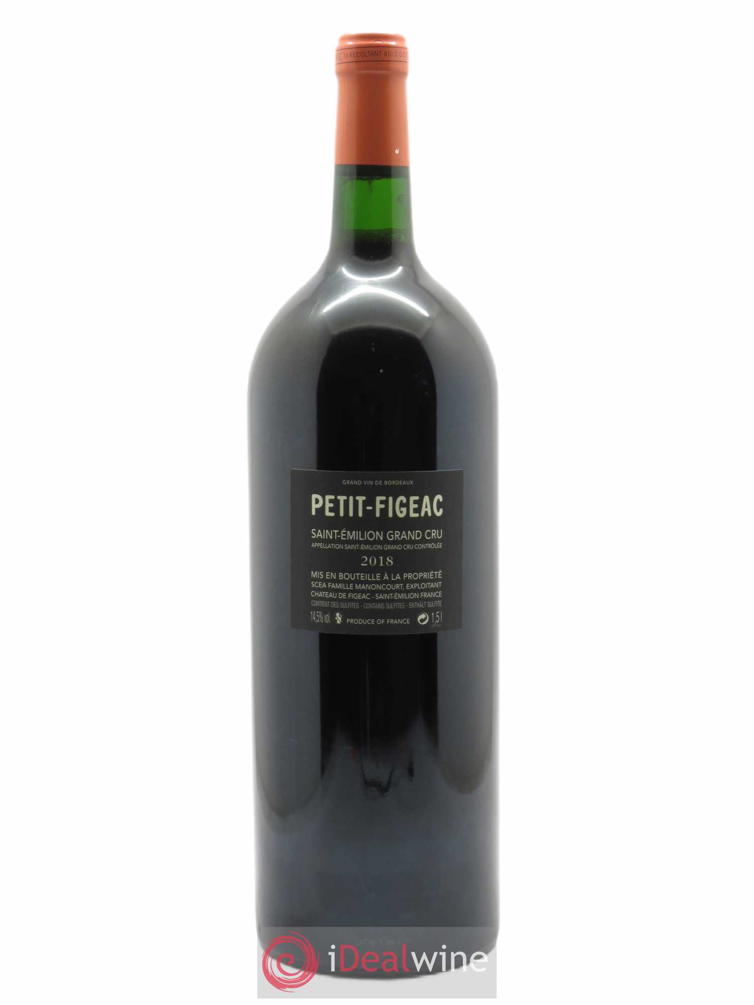 Petit Figeac (CBO à partir de 6 mgs) 2018 - Lot de 1 Magnum