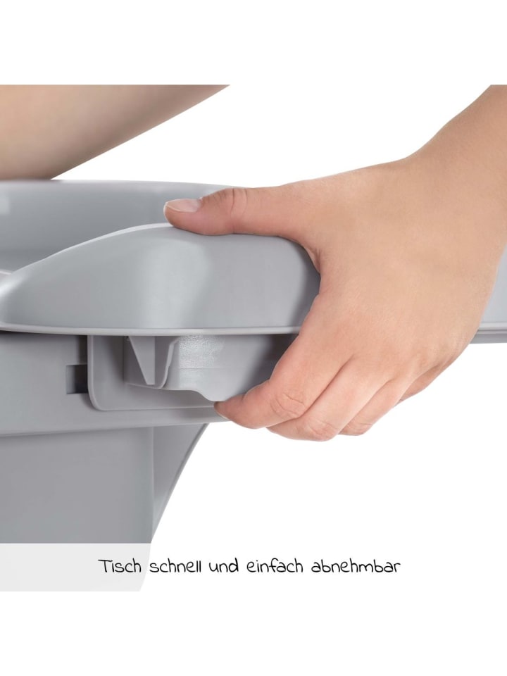 Hauck Alpha Tray - 2-teiliges Essbrett & Tisch für Alpha in grau günstig kaufen onesize