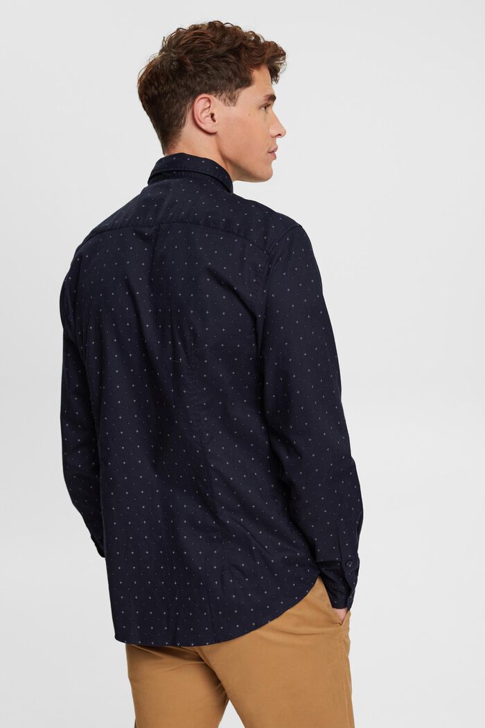 Button-Down-Hemd mit Micro-Print