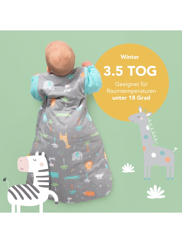 Schlummersack Babyschlafsack, 3.5 TOG in Türkis günstig kaufen